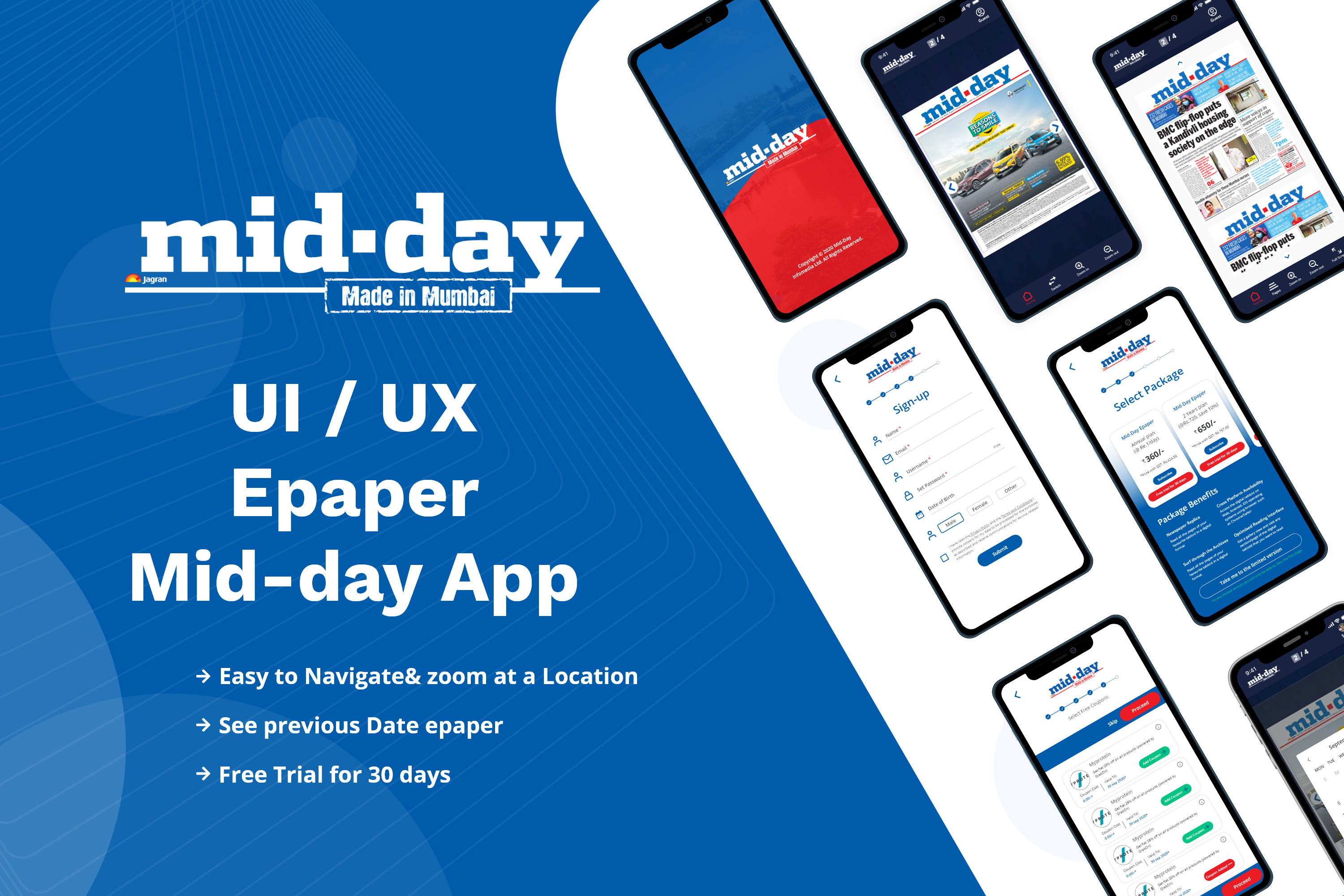 Example of Mobile App UI/UX (10 Screens)