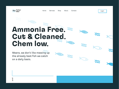 FisherMen - Fish Sales Website cleanui delivery service fish fish sales fish website fisherman fishes fishing food fresh design meat meat shop minimal modern online food order ordering sushi