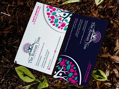 Business Card Redesign For The Rowan Tree adobe illustrator brand identity branding business card business card design business card mockup business cards businesscard clean graphic design identity illustrator minimal print print design