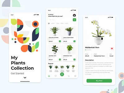 Plant app app app design design app design art designer eco garden graphic green illustration indoor mobile app design nature online shop online shopping plant plant app ui ui design ui ux