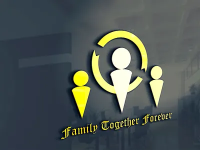 Family Together Forever design logo minimalist minimalist logo