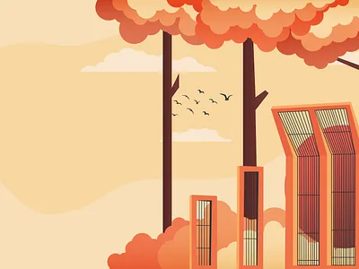 International Mother Language Day 21st february bangladesh cloud design flying bird illustration landscape landscape design mother language mother language day shaheed minar sky srabon arafat tree vector