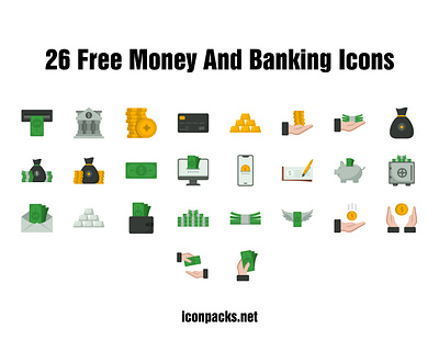 26 Free Money & Banking Icons banking icon free resources icon pack icon set icons money icon png icons svg icons