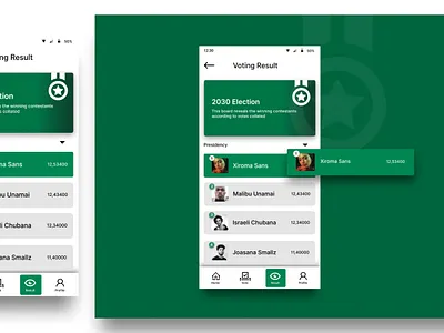 VOTING CONCEPT design ui ui design