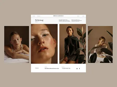 Brenda Makeup artist website blog fashion magazine makeup artist website website design