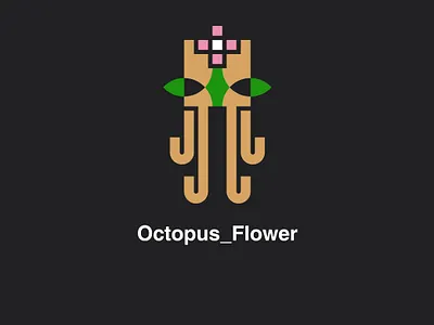 Octopus.flower app flower icon illustration logo octopus لوگو