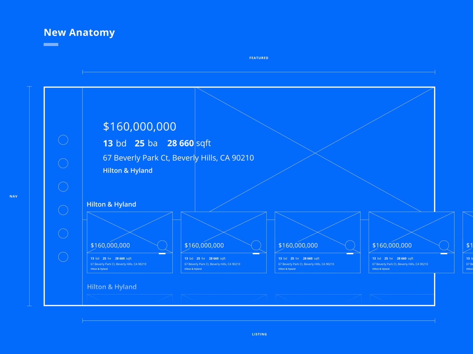 Blueprint of a new Real Estate project adobexd animation illustration interface netflix realestate tv ui uiux ux