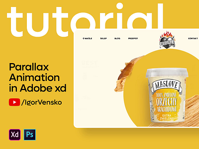 Tutorial - Adobe XD Parallax Animation. adobexd animation motion peanut butter tutorial tutorial animation vensko webdesign website