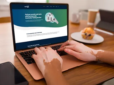 Pen Testing Page branding collage cyber sec cyber security info sec landing page design managed service pen testing website website design