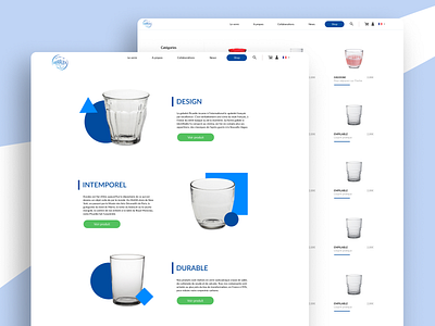Duralex E-shop | Web Version ecommerce design eshop presentation layout shopping website web ui website concept website design website template website ui website ux
