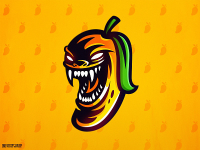 Mango Nemesis angry character esport logo esports logo fruit mango mascot mascot logo orange