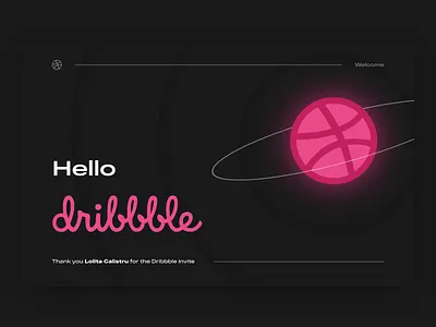 Hello Dribbble! animation debut debut shot design dribbble invite hello dribbble invite layout typography ui web