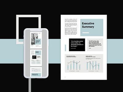 Real estate investment teaser a4 confidential design document executive graphs investment real estate report design summary teaser