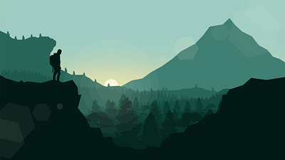 Adventure in the mountains - Aventure en montagne app art design flat graphic design illustration illustrator vector web website