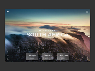 Travel agency landing page adventure capetown design landing page landing page design landingpage south africa travel travel agency travelling web design webdesign