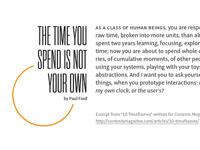 Type Set Match: 10 Timeframes, No. 1 layout minimal typography