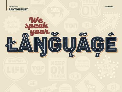 And we're fluent font fontfabric type typeface typography