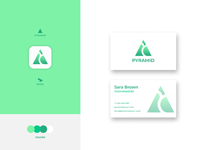 Pyramid Logo design illustration logo