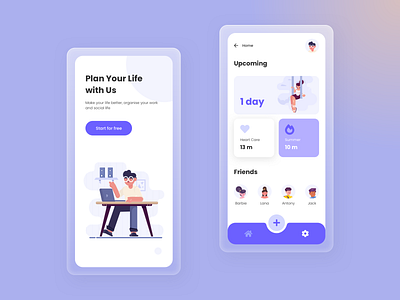 Ultraviolet App adobe xd app branding colorful flat gradient icon minimal ui ux