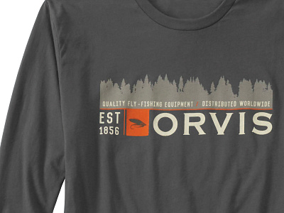 Orvis T-shirt apparel graphics branding fly fishing graphic design graphic tee logo orvis t shirt