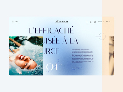 La cure beauté desktop webdesign