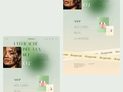 La cure beauté desktop webdesign