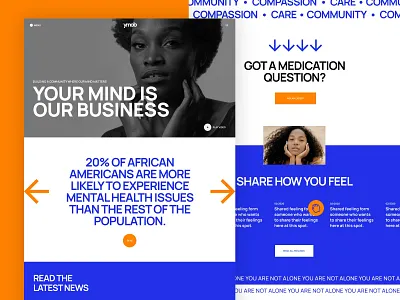 YMOB Homepage redesign branding contemporary editorial flat idenity ui ui ux ui design uidesign ux design uxdesign web deisgn web design webdesign website website design websites