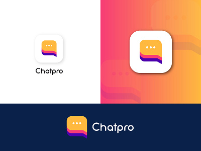 Chatpro modern logo design abstract logo brand design brand identity branding branding design chat chat app chatting creative logo design logo logos logotype minimalist logo modern logo modern logos popular logo proffesional logo typography unique logo