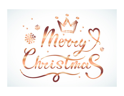 Merry Christmas lettering abstract branding fancy festive gold hand drawn illustration lettering merry merry christmas seasonal symbol trendy vector vintage winter xmas