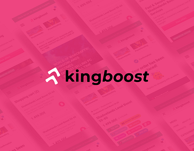 Kingboost – Logo & Web-design for WoW boosting service boosting branding design kingboost logo logo design logodesign logotype logotypedesign nerokore service trend web design web designer website world of warcraft wow