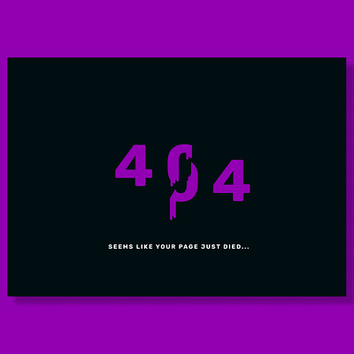 404 page 008 404 404 error 404 error page 404page black daily ui dailyuichallenge design designer figma figmadesign purple ui ui design uidesign