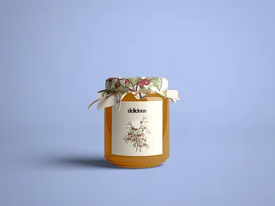 Packaging Concept: delicious(tm) JAM(tm) branding concept design flat illustration jam label packaging labeldesign labels minimal mockup packaging packaging design packagingdesign texture