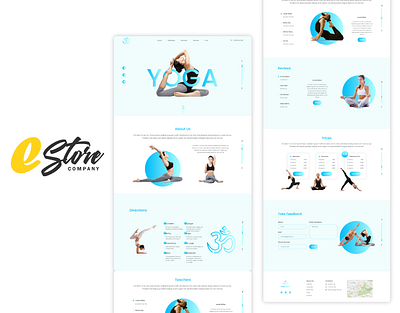 Yoga (Landing Page) design ui ux web