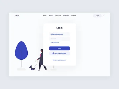 Login ui concept concept design figma home illustration interface typography ui ux web