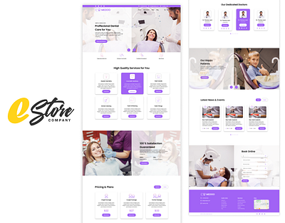 Medoo Dental Clinic (Landing Page) design ui ux web