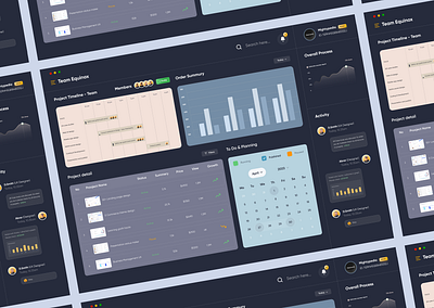 Project Management - Dashboard admin admin panel dark dashboard dashboard graph project management