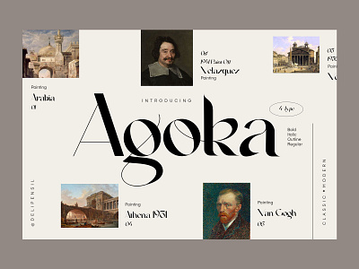 Agoka - Classic Modern Homepage classic classic font clean dashboard fonts homepage homepage ui landing luxury magazine modern slider uiux website