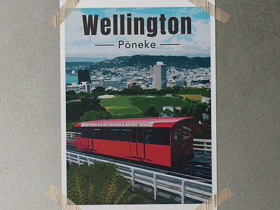 Wellington! graphic design illustrator photoshop poster