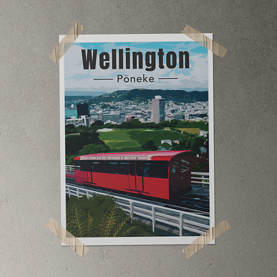 Wellington! graphic design illustrator photoshop poster