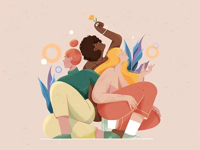 Only girls DTIYS Challenge art illustration design artists challenge creative femenine girls illustraion illustration illustrator procreate