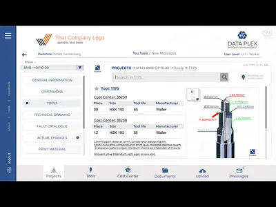 CNC Milling - DATA PLEX Information Management - Tools Example2 cnc milling data plex data plex information management tools