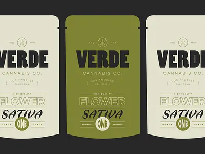 Verde Cannabis Co. | 1 OZ Flower branding branding design cannabis cannabis design cannabis logo design icon illustration logo package design vintage weed