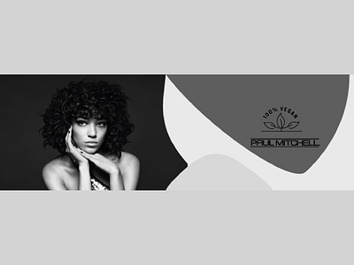 banner no2 for Paul Mitchell Greece branding design flat vector