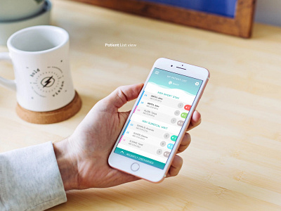 My Patient List - Hospital App app ui visual design