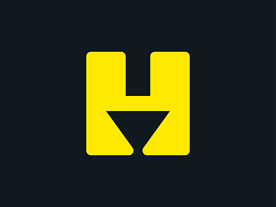 H ⬇️ arrow biking branding down downhill location logo mark minimal monogram mtb symbol technology typography