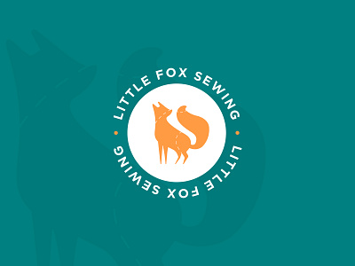 Little Fox Sewing Logo branding design figma fox logo logodesign logomark