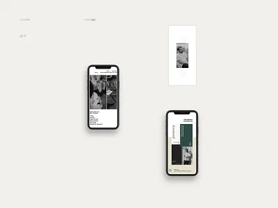 Greenaway iPhone Mockups brand collateral brand design branding design logo minimal mockup social media social media design typography