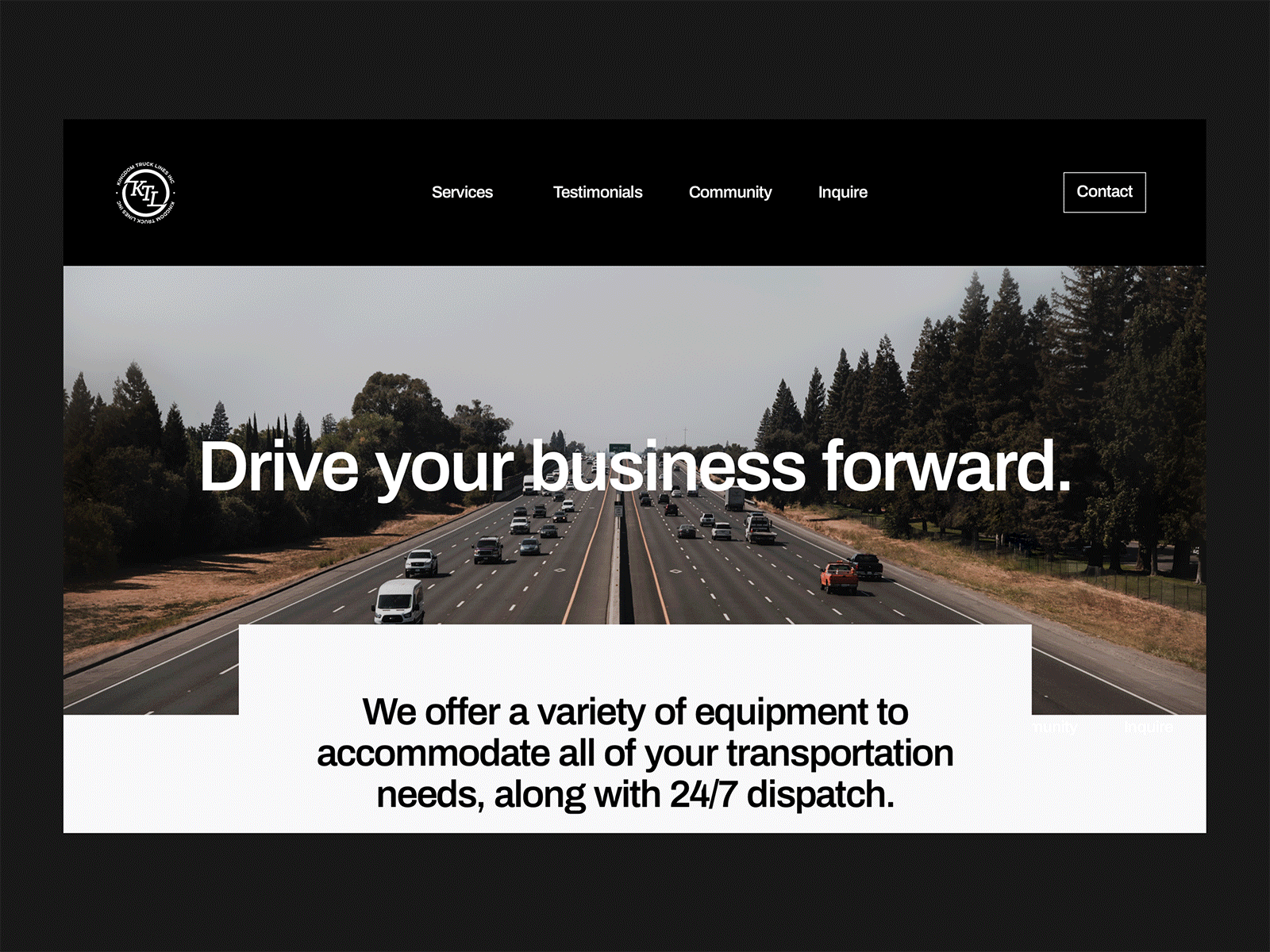 Logistics Website amazon cargo delivery freight grid logistics minimal minimalistic shipment shipping truck trucking ui visual webdesign website