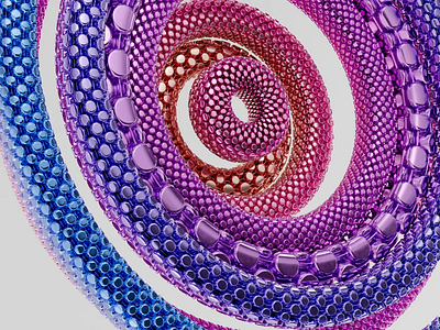 Rings • Fig.1 🔊 3d abstract animation art design digitalart gradient houdini illustration loop noise pattern redshift3d rings