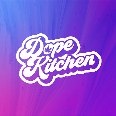 Dope Kitchen Logo Reveal branding design dope food graphicdesign kitchen logo logodesign smallbiz typography vector weed